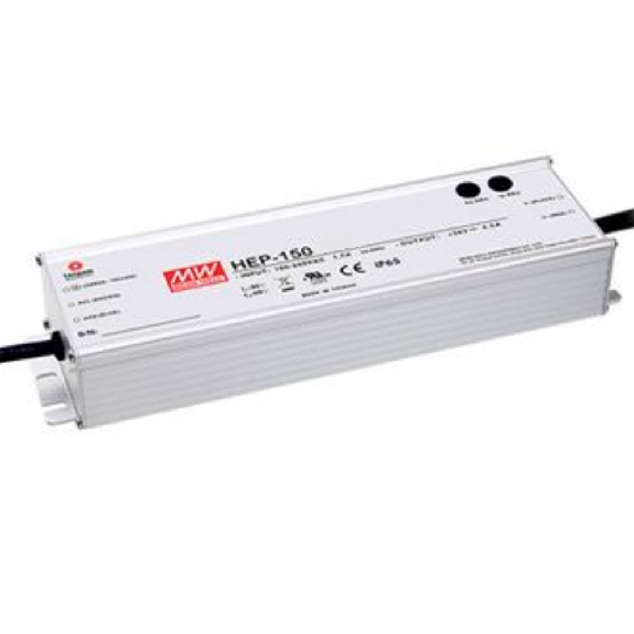 Alimentatore LED Mean Well HEP-150W - Grado industriale, IP65/68, garanzia di 6 anni-Leggi tutto