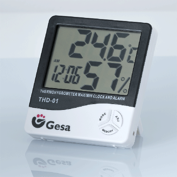 HIGRÓMETRO DIGITAL MÁXIMA Y MÍNIMA CON RELOJ Y ALARMA -10º A 50ºC-Leer más