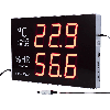Termómetro-higrómetro digital de gran formato para pared con sensor externo