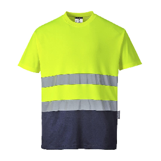 Portwest - T-shirt coton bicolore HV - S173-Lire la description