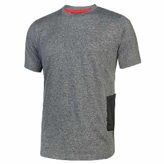 U-Power - Tee-shirt manches courtes gris foncé Slim ROAD-Lire la description