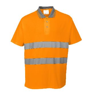 Portwest - Polo HV manches courtes Coton Comfort - S171-Lire la description