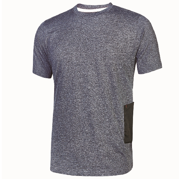 U-Power - Tee-shirt manches courtes bleu foncé Slim ROAD-Lire la description