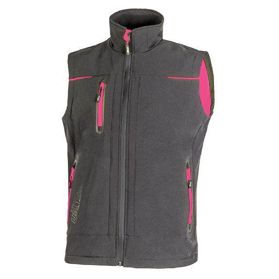 U-Power - Gilet de travail sans manches Femme gris violet UNIVERSE LADY-Lire la description