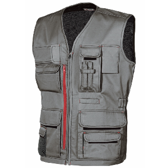 U-Power - Gilet multi-poches gris clair FUN-Lire la description