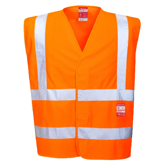 Portwest - Gilet HV résistant à la flamme - FR75 Portwest - Gilet HV résistant à la flamme - FR75-Lire la description