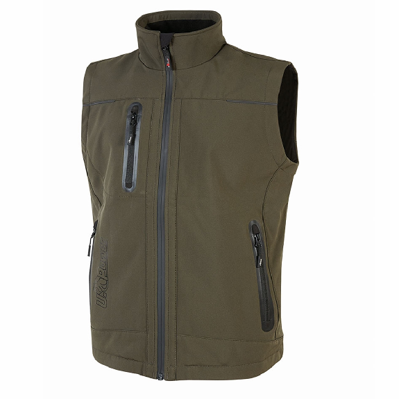 U-Power - Gilet de travail sans manches vert foncé UNIVERSE-Lire la description