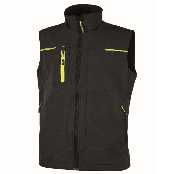 U-Power - Gilet en tissu noir SATURN-Lire la description