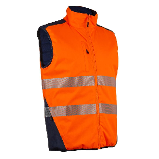 Coverguard - Gilet Ripstop HV orange anti-froid réversible et imperméable YORU-Lire la description