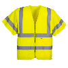 Portwest - Gilet zippé à demi-manches haute visibilité