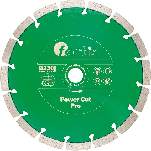 Diamant-Trennscheibe Power Cut Pro Ø 115 mm laseegmentiert 12 mm Bohrung 22,2 mm-Beschreibung lesen