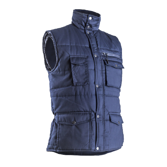 Coverguard - Gilet thermique en coton et polyester bleu marine POLENA-Lire la description