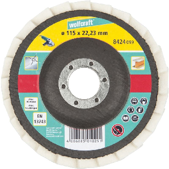1 disco de láminas abrasivas con fieltro, WS Ø 115-Leer más