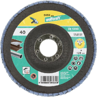 1 disco de láminas abrasivo WS. grano 40 Ø 125 mm 5653000-Leer más