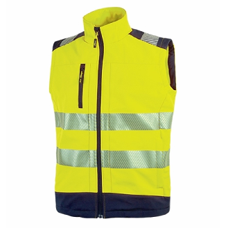 U-Power - Gilet Softshell Stretch jaune haute visibilité DANNY-Lire la description