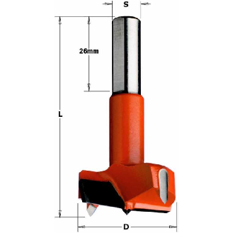 Broca para bisagras HM D:20x70 S:10x26 DX-Leer más