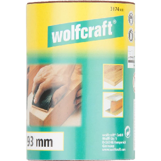 1 rollo de papel abrasivo de grano K120, 5 m x 93 mm-Leer más