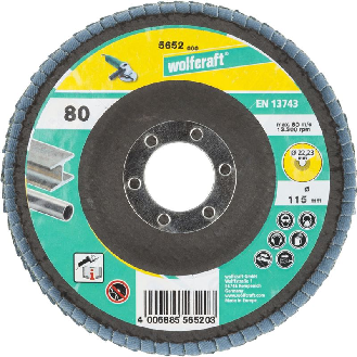 1 disco de láminas abrasivo WS. grano 80 Ø 115 mm 5652000-Leer más