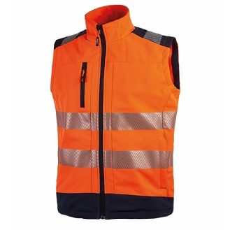 U-Power - Gilet Softshell Stretch orange haute visibilité DANNY-Lire la description
