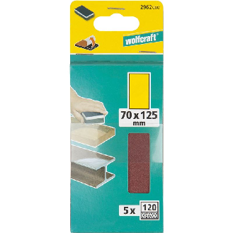 5 hojas de lijar adhesivas Corindón de grano 120 de 70 x 125 mm-Leer más