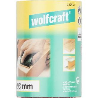1 rollo de papel abrasivo de grano Grano 180, 5 m x 93 mm-Leer más