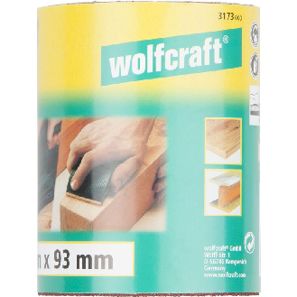 1 rollo de papel abrasivo de grano Grano 100, 5 m x 93 mm-Leer más