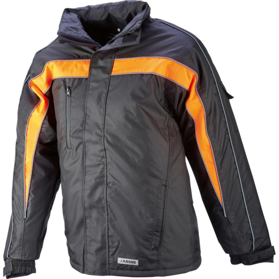 Winterjacke Cosmic, schwarz/orange, Gr. M-Beschreibung lesen