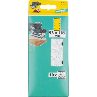 10 hojas de lijar adhesivas Estearato, grano 40 93 x 185 mm-Beschreibung lesen