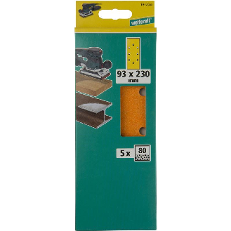 5 hojas de lijar de corindón. grano 80. 93 x 230 mm 1972000-Beschreibung lesen