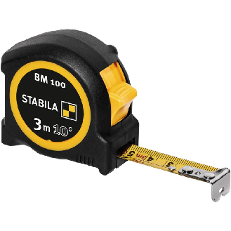 Flexómetro BM 100, 3 m (10'), escala cm/pulg.-Leer más