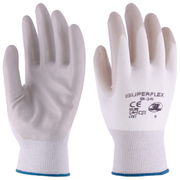 [12 pares] Guantes grises nitrilo nylon Superflex 3L-Leer más
