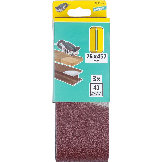 3 lijas de banda, corindón, grano 40, 76 x 457-Leer más