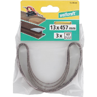 3 lijas de banda, corindón, grano 40, 13 x 457-Leer más