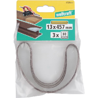 3 lijas de banda, corindón, grano 80, 13 x 457-Leer más