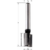 Fresa para pantógrafo Z2+1 HW D:12x40x90 S:8 DX