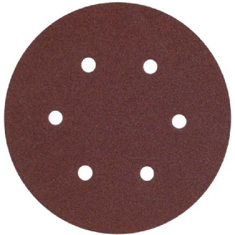 KE.RR150/6.120 - Caja de 50 discos de 150mm de papel autoadhrente AO (6 agujeros, grano120)-Leer más