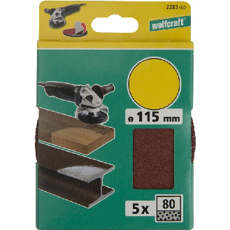 Discos abrasivos adhesivos Ø 115 mm, grano 80-Leer más