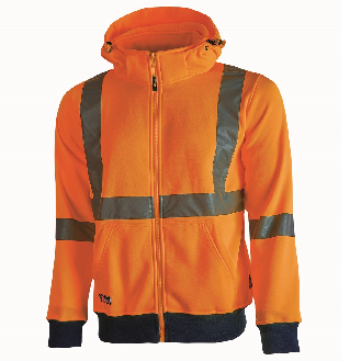 U-Power - Sweat-shirt orange haute visibilité zippé MELODY-Lire la description