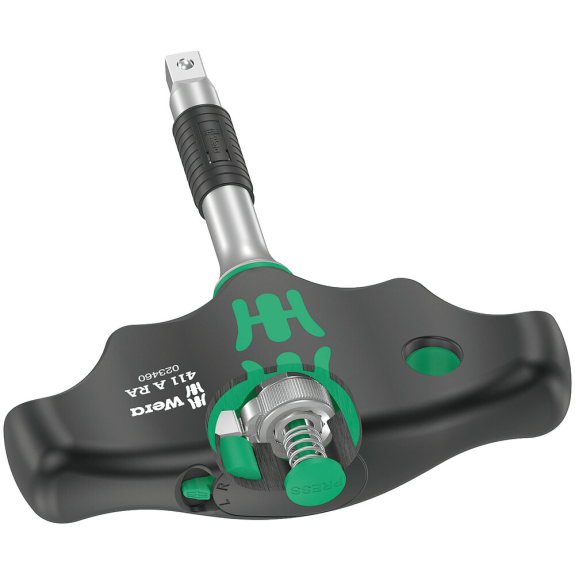 411 A RA Quergriff-Adapterschraubendreher mit Ratschenfunktion, 1/4", 1/4" x 45 mm-Beschreibung lesen