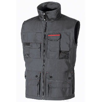 U-Power - Gilet poche téléphone gris foncé FIRST-Lire la description