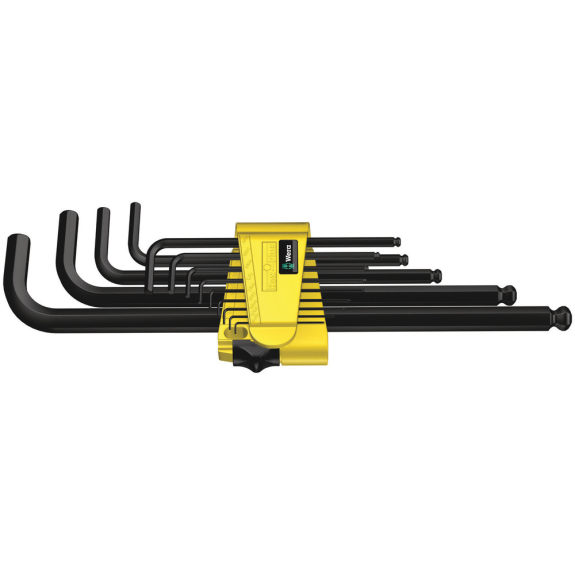 Wera 950/13 Hex-Plus Imperia1 jeu de cls en L, pouces, BlackLaser, 13-Leggi tutto