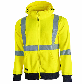 U-Power - Sweat-shirt jaune haute visibilité zippé MELODY-Lire la description
