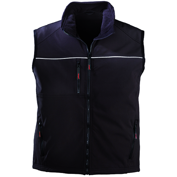 Coverguard - Gilet Softshell noir respirant YANG REFLECT-Lire la description