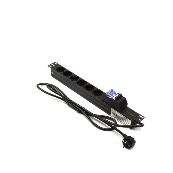 Regleta rack 19" 6 X Schuko con Protección Magnetotérmica Networking-Leer más