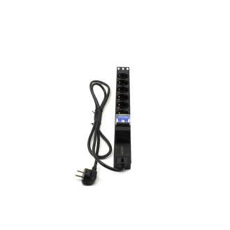 Regleta rack 19" 6 X Schuko con Protección Magnetotérmica Networking-Leer más