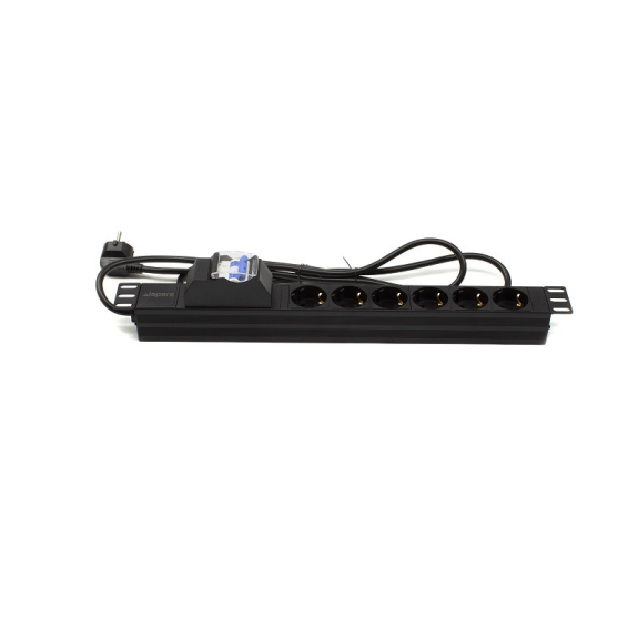Regleta rack 19" 6 X Schuko con Protección Magnetotérmica Networking-Leer más