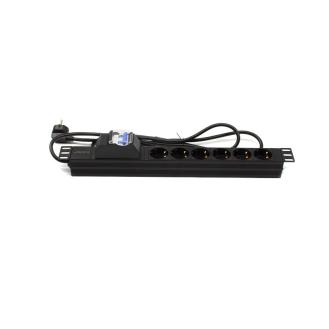 Regleta rack 19" 6 X Schuko con Protección Magnetotérmica Networking-Leer más