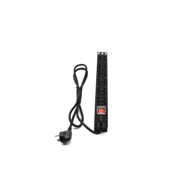 Regleta rack 19" 12 X IEC con interruptor  Networking-Leer más