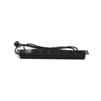Regleta rack 19" 12 X IEC con interruptor  Networking-Leer más