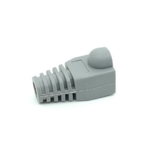 Lapara RJ45 Cat5e/Cat6 6,5mm Kappe für Datenkabel - Flexibles PVC, Clip-Schutz, 100 Einheiten (Blau/Grau)-Beschreibung lesen